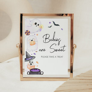 Poster Purple Little Boo Halloween Les bébés sont doux