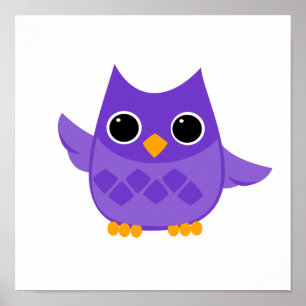 Poster Purple Owl