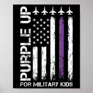 Poster Purple Pour Les Enfants Militaires