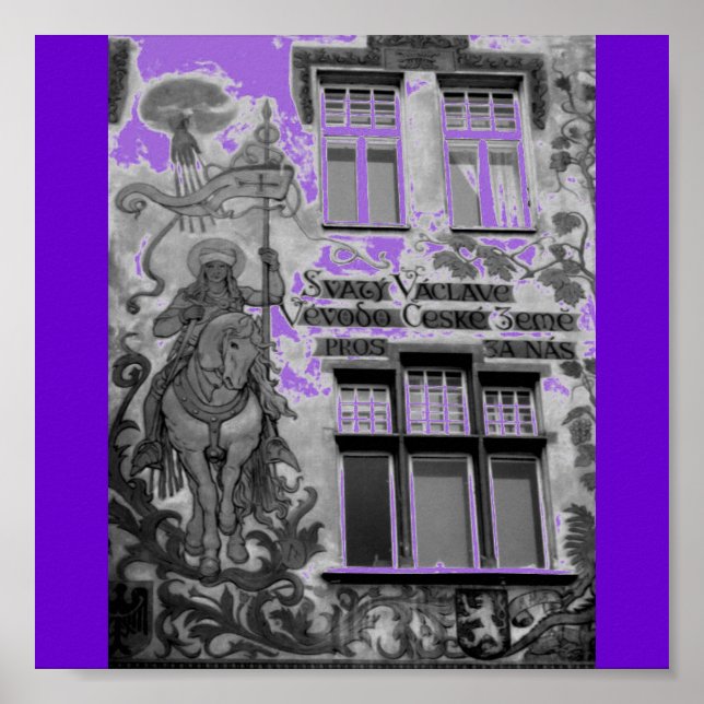 Poster Purple Prague (Devant)