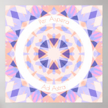 Purple Rose Par Aspera Ad Astra Stars Motivation