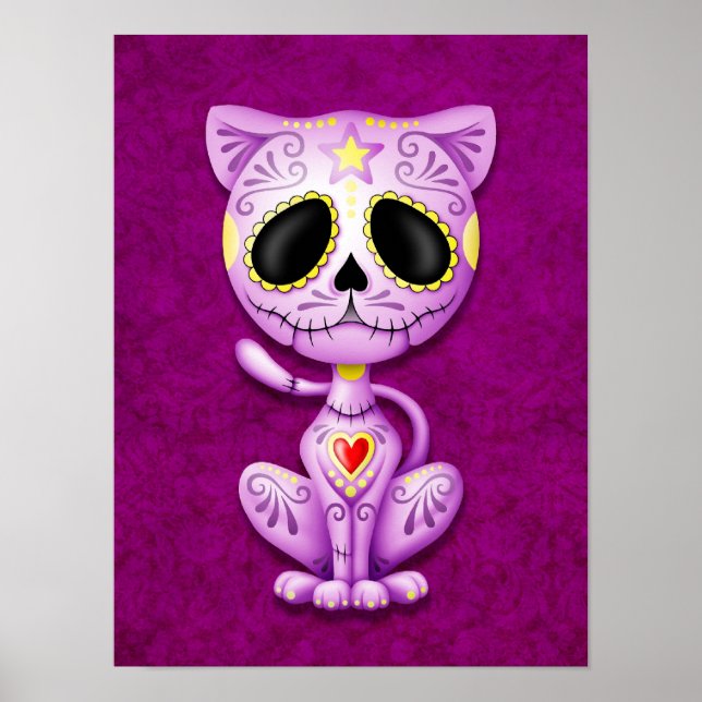 Poster Purple Zombie Sugar Kitten (Devant)