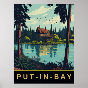Poster Put-In-Bay, Ohio, Voyage Ancien