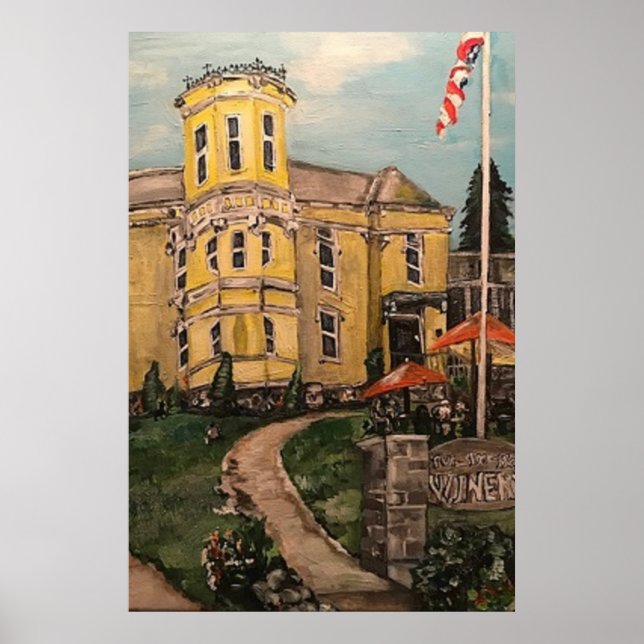 Poster "Put in Bay Winery" de Willowcatdesigns (Devant)