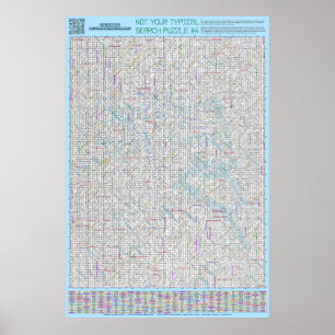 Poster PUZZLE #4 : Mauvais orthographié - Standard résolu