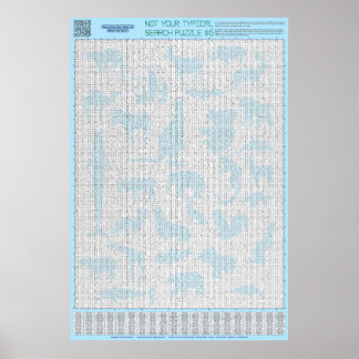 Poster PUZZLE #6 : Groupes animaux - Standard