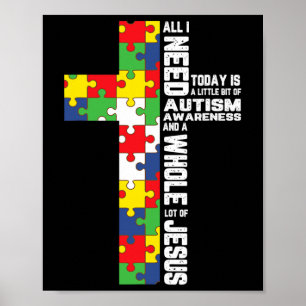 Poster Puzzle de la croix de Jésus pour la sensibilisatio