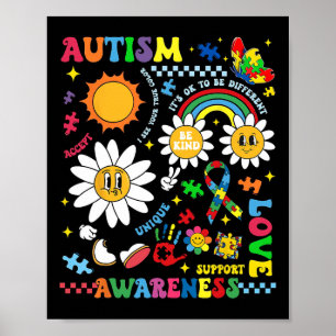 Poster Puzzle de soutien à l'amour unique et à la sensibi