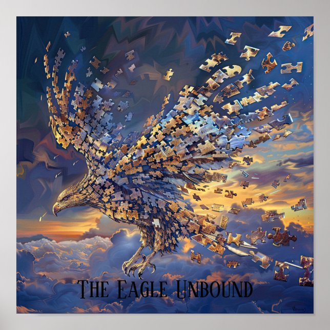 Poster Puzzle des ailes de l'aigle éolien (Devant)