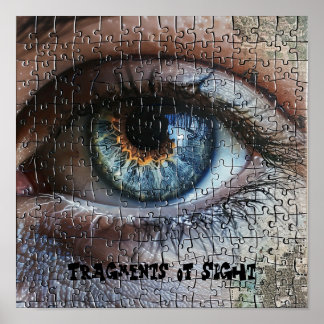 Poster Puzzle d'oeil Iridescente
