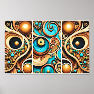Poster Puzzle en bois