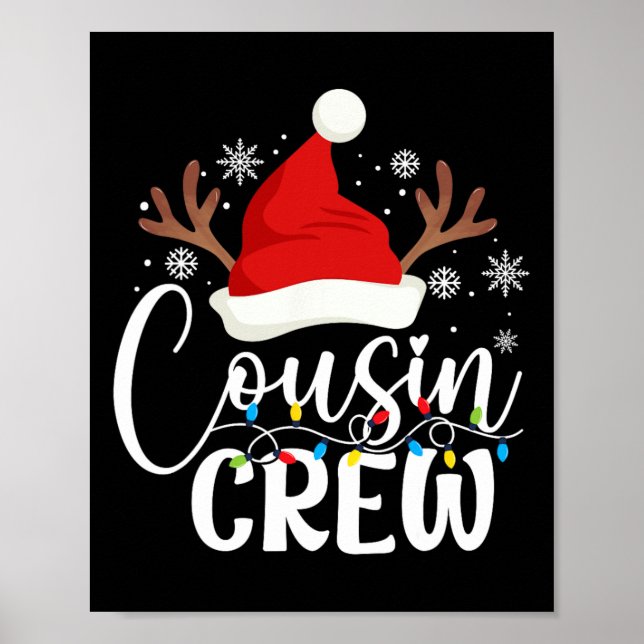 Poster Pyjama de Noël de l'équipage du Cousin corresponda (Devant)