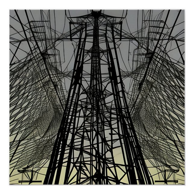 Poster Pylon Tangle des fils (Devant)