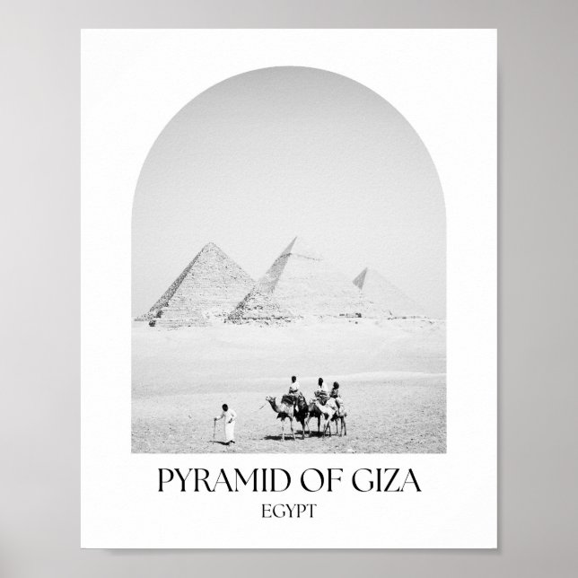 Poster Pyramide de Gizeh Egypt Arch Photo Imprimer (Devant)