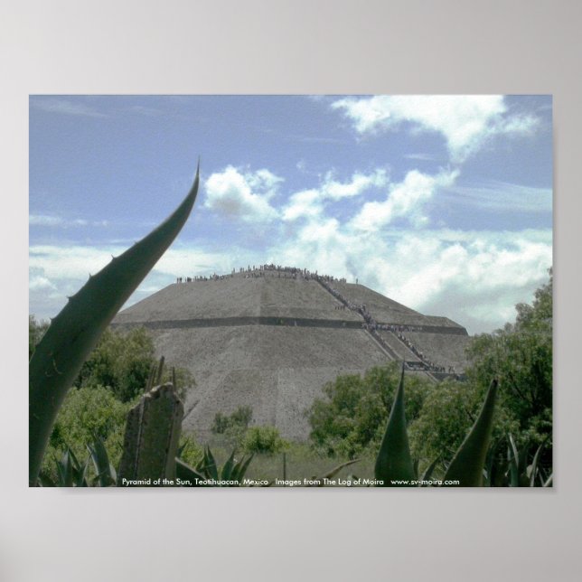 Poster Pyramide du Soleil, Teotihuacan, Mexique (Devant)