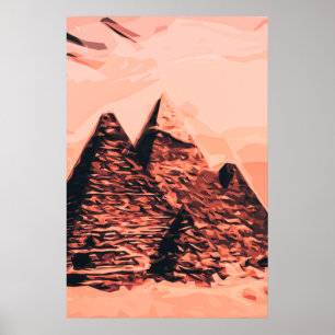 Poster pyramide égypte monumental