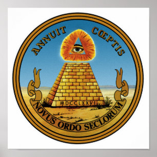 Poster Pyramide et oeil - tout l'oeil voyant - grand