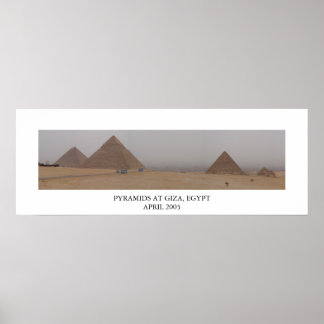 Poster Pyramides à Gizeh, Egypte