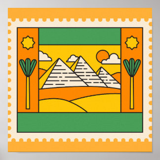 Poster Pyramides d'Égypte