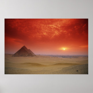 Poster Pyramides d'Egypte à travers le Stargate
