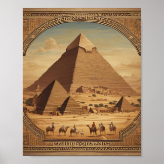 Poster Pyramides égyptiennes classiques