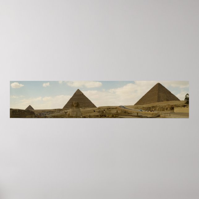 Poster Pyramides et Sphynx (Devant)