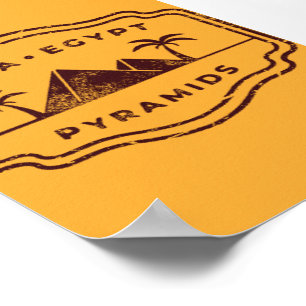 Poster Pyramides Gizeh Égypte