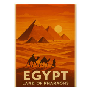 Poster Pyramides mystiques de Gizeh"