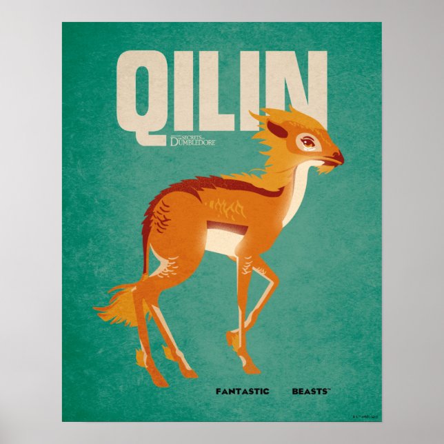 Poster Qilin Vintage Graphic (Devant)