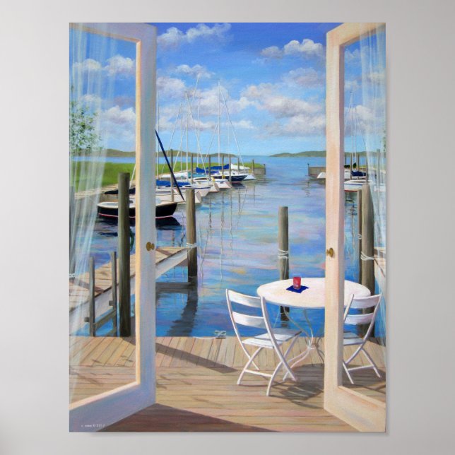 Poster Quai à la Marina (Devant)