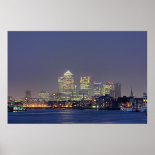 Poster Quai Canary la nuit