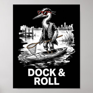 Poster Quai de la Grande Aigrette et kayak de roulis sur