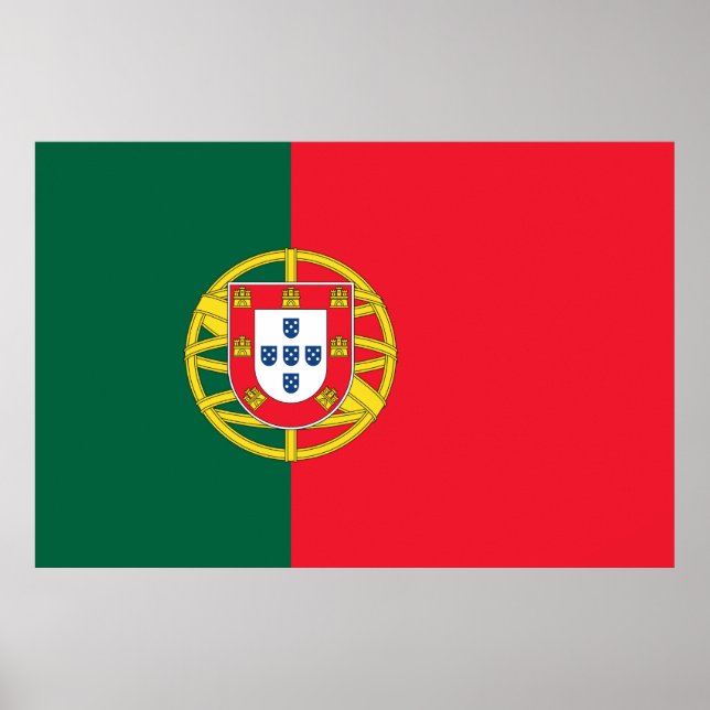 Poster Qualité du drapeau portugais (Devant)