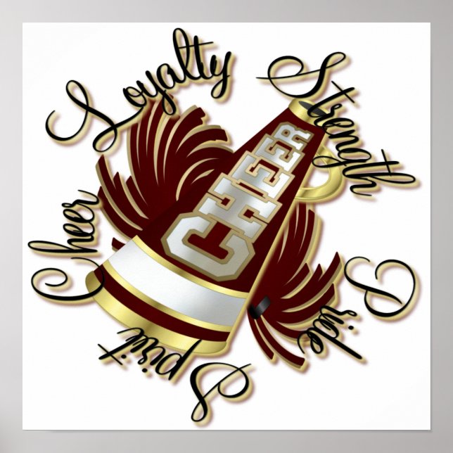 Poster Qualités d'or et de marron (Devant)