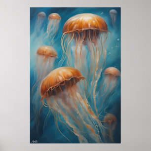 Poster Quallen Art