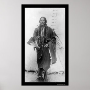 Poster Quanah Parker, chef indien 1909 de Comanche
