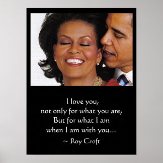 POSTER QUAND JE SUIS AVEC VOUS POSTER, BARACK & MICHELLE 