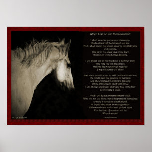 Poster Quand je suis une vieille femme de cheval