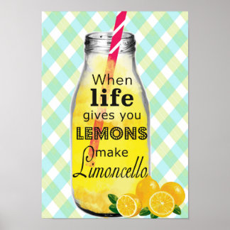 Poster Quand la vie vous donne l'affiche des citrons