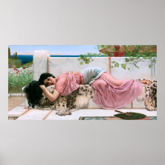 Poster Quand le coeur est jeune par John William Godward (Devant)