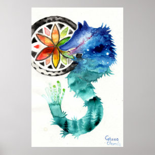 Poster quand le loup dacien manque la forêt