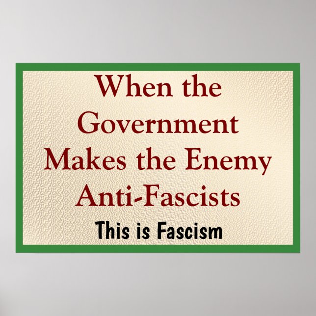 Poster Quand l'ennemi est anti-fasciste (Devant)