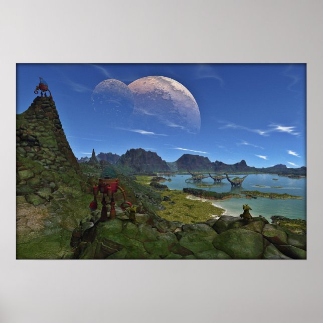 Poster Quand les dinosaures ont fait route (Devant)