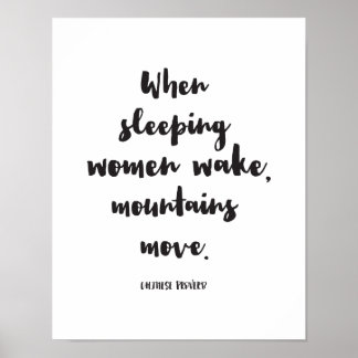 Poster Quand Les Femmes Dormantes Se Réveillent, Les Mont