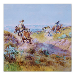 Poster "Quand les vaches étaient sauvages" par Charles M 