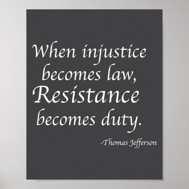 Poster Quand l'injustice devient loi, la résistance devie (Devant)