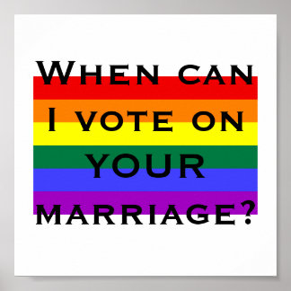 Poster Quand puis-je voter pour VOTRE mariage ?