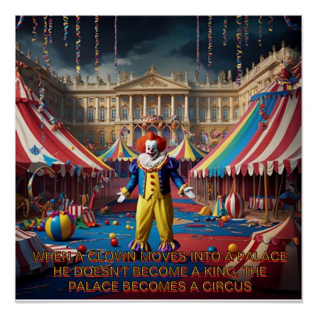 Poster Quand Un Clown Se Déplace Dans Un Palais... (Devant)