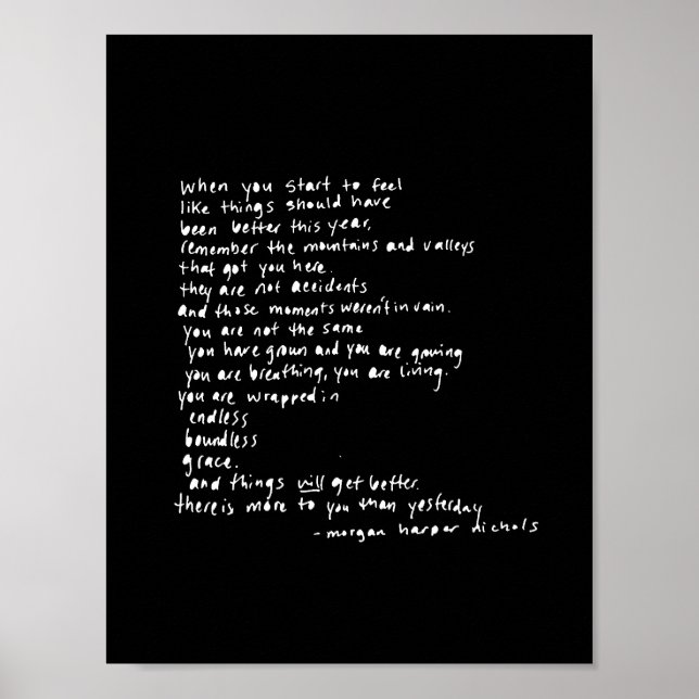 Poster quand vous commencez à sentir que les choses devra (Devant)