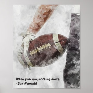 Poster Quand vous gagnez rien ne fait mal au football amé